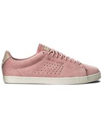 Le Coq Sportif - Charline Pink Trainers Leather - Lyst