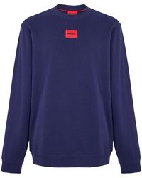 HUGO - Diragol Sweatshirt Met Ronde Hals (Marine) - Lyst