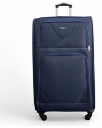 Infinity Leather - Soft Shell Lightweight Nylon Extra Large 4 Wheels Travel Suitcase - Lyst