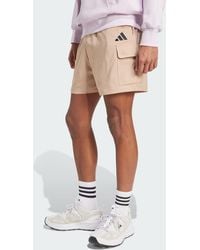 adidas - Essentials Small Logo Cargo Chelsea Shorts - Lyst
