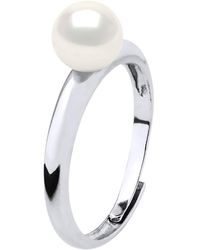 Diadema - Rush Ring Adjustable Freshwater Pearl Round 6-7 Mm 925 - Lyst