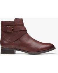 Clarks - Hamble Buckle British Tan Leather Boots - Lyst