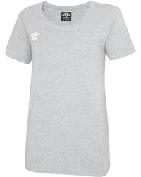 Umbro - Ladies Club Leisure T-Shirt (Light Marl) Cotton - Lyst