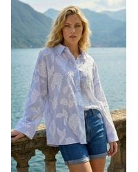 Roman - Floral Jacquard Buttoned Shirt - Lyst