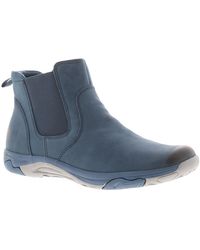 Free Spirit - Boots Ankle Preta Leather Slip On - Lyst