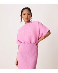 Never Fully Dressed - Petite Tilly Off Shoulder Plisse Maxi Dress - Lyst