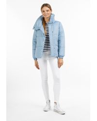 Dreimaster - Gewatteerd Winterjack Lichtblauw - Lyst