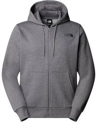 The North Face - Simple Dome Full Zip Hoodie Cotton - Lyst