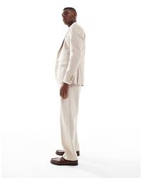 Jack & Jones - Premium Relaxed Fit Linen Mix Suit Trouser - Lyst