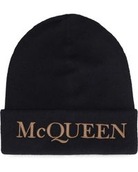 McQueen - Cashmere Beanie Hat - Lyst