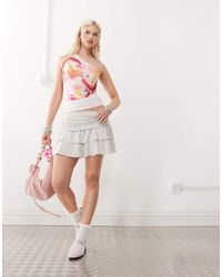 Collusion - Mini Ruffle Skirt - Lyst