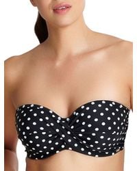 Panache - Anya Spot Twist Front Bandeau Bikini Top - Lyst