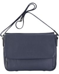 Infinity Leather - Genuine Laptop Bag Travel Work Messenger Satchel - Lyst