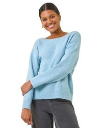 Roman - Ribbon Bow Tie Back Jumper - Lyst