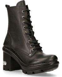 New Rock - Gothic Leather Biker Boots- Neotyre07X-S1 - Lyst