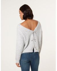 Blue Vanilla - Bow Knit Cardigan - Lyst
