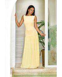 Hiccup - Maxi Dress With Pleated Skirt - Lyst