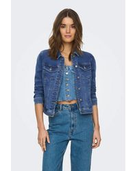 ONLY - Wonder Stretch Denim Jacket - Lyst
