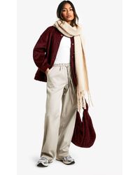 Boohoo - Drawstring High Waist Trouser - Lyst
