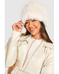 Boohoo - Faux Fur Hat - Lyst