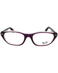 Ray-Ban - Cats Eye Transparent Kristall Brillenrahmen Für Damen - Lyst