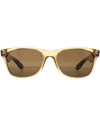 Ray-Ban - Rectangle Honey Crystal Polarized Sunglasses New Wayfarer Rb2132 - Lyst