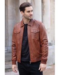 Ashwood Leather - 'Giovanni' Exquisite Real Bomber Jacket - Lyst