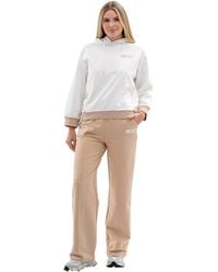 Tom Barron - Capuchon Met Borduursel En Geribde Trainingsjurk Met Boorden Aan De Zijkant - Lyst