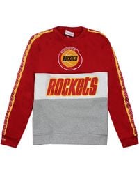 Mitchell & Ness - Houston Rockets Nba Leading Scorer Fleece Crew Sweater - Lyst