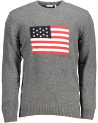 U.S. POLO ASSN. - Flag Sweater Crew Neck Knit - Lyst