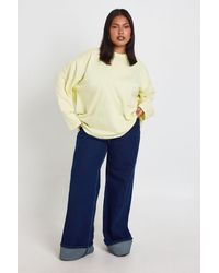 Boohoo - Plus Basic Oversized Long Sleeve T-Shirt - Lyst