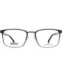 BOSS - Rectangle Matte Ruthenium 1295/F Metal - Lyst