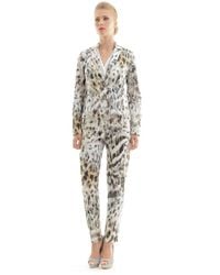 Conquista - Print Straight Leg Pants Cotton - Lyst
