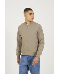 Brave Soul - Seersucker Bomber Jacket - Lyst