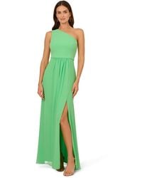 Adrianna Papell - One Shoulder Chiffon Gown - Lyst