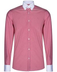 TruClothing - Club Collar Shirt 1920S Peaky Blinders With Bar Poplin Pin Smart Casual Cotton - Lyst