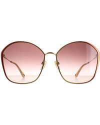 Chloé - Chloé Square Dark Gradient Ch0015S Metal - Lyst
