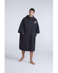 Mountain Warehouse - 'Misty' Fleece Lined Parka Waterproof Quick Dry Zip Up Hooded Surf Poncho - Lyst