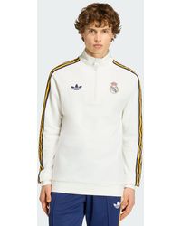 adidas - Real Madrid Originals Half Zip Top - Lyst