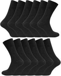 Sock Snob - 12 Pair Multipack 100% Cotton Diabetic Friendly Socks - Lyst