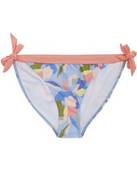 Regatta - Flavia Abstract Gebloemd String Bikinibroekje (blauw/groen/roze) - Lyst