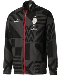 PUMA - A.C. Milan Prematch Football Jacket - Lyst