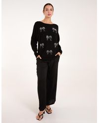 Blue Vanilla - Embellished Bows Knitted Jumper - Lyst