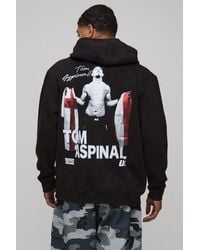 BoohooMAN - Oversized Ufc Tom Aspinall License Printed Hoodie Cotton - Lyst