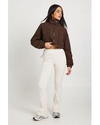 Boohoo - Ribbed Flare Leggings - Lyst