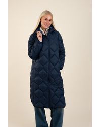 Harvey & Jones - Lightweight Water Resistant Longline Quilted Jacket - Lyst