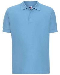 Russell - Ultimate Cotton Pique Polo Shirt (Sky) - Lyst