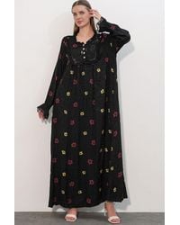 Bigdart - Floral V-Neck Maxi Dress - Lyst