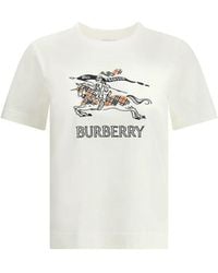 Burberry - Ekd Sketch Katoenen T-Shirt - Lyst
