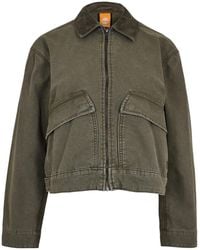 Timberland - Ladies Strafford Washed Relaxed Fit Casual Jacket (Leaf) - Lyst